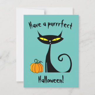 Have a purrrfect Halloween! Postcard