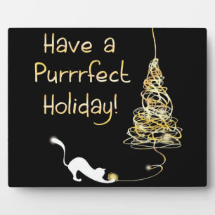 Have a Purrrfect Holiday Plaque