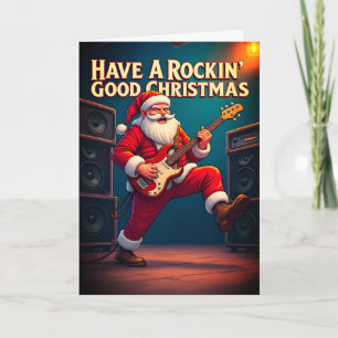 Have A Rockin' Good Christmas Folded Greeting Card