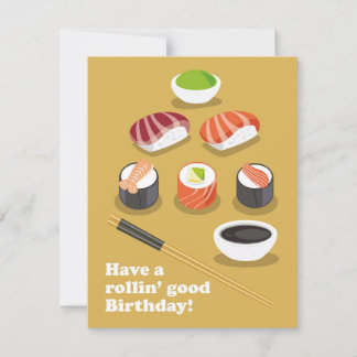 Have a rollin' good Birthday Holiday Card