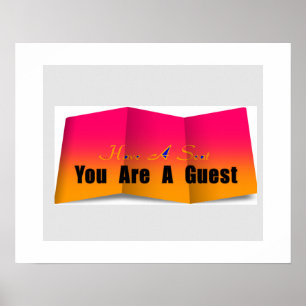 Have A Seat You Are A Guest  Poster