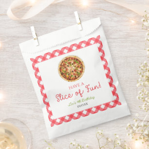 Have A Slice of Fun! Pizza Birthday Party Favour Bag