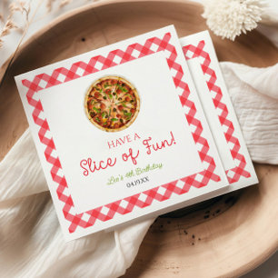 Have A Slice of Fun! Pizza Birthday Party Napkin
