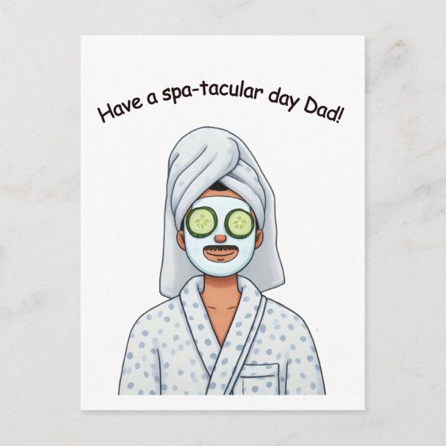 Have A Spa-tacular Day Dad Fathers Gift Postcard (Front)