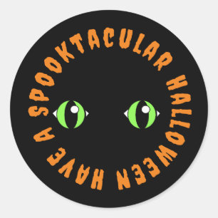 Have A Spooktaculr Halloween Round Pillow Classic Round Sticker