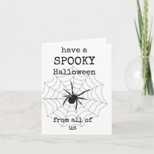 Have a Spooky Halloween, From All of Us, Card