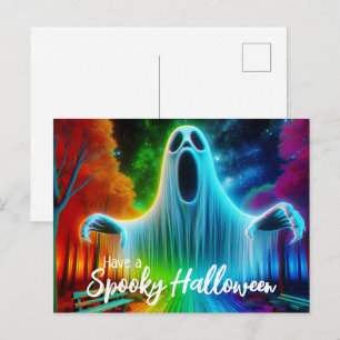 Have a Spooky Halloween Ghost Postcard