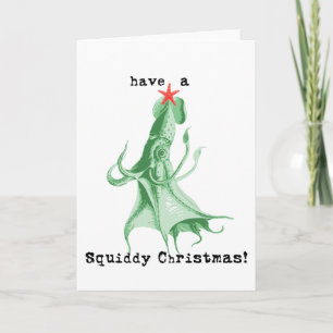 have a Squiddy Christmas Holiday Card