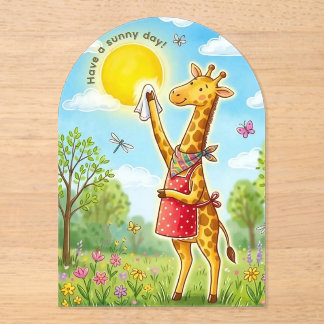 Have a sunny day! acrylic invitations