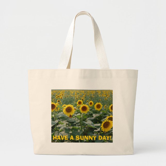 HAVE A SUNNY DAY! LARGE TOTE BAG (Front)