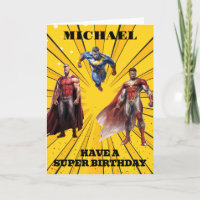 Have a Super Birthday Superhero Boy