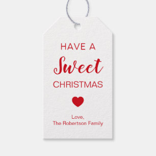 Have a Sweet Christmas Tags for Candy & Treats