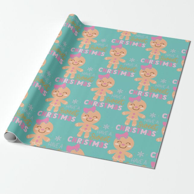 Have a sweet Christmas Wrapping Paper (Unrolled)