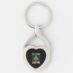 have a vegan christmas key ring