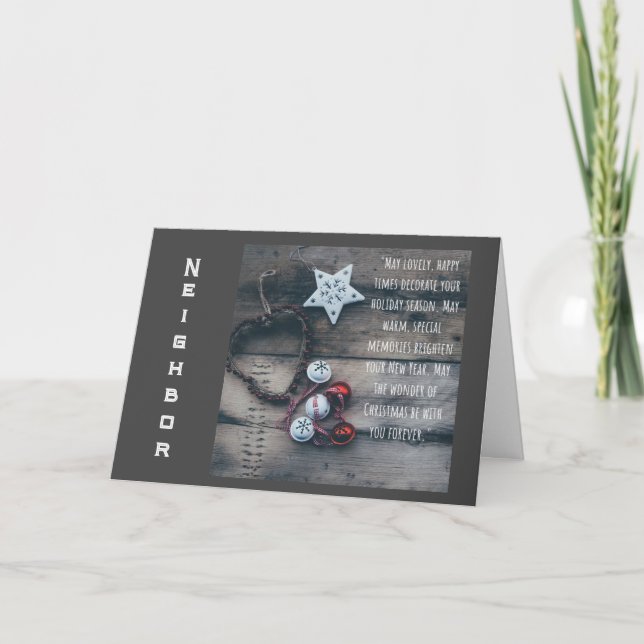 HAVE A "VERY HAPPY HOLIDAY" TO OUR NEIGHBOR HOLIDAY CARD (Front)