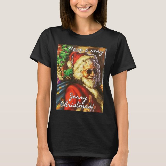 Have A Very Jerry Christmas Garcia Santa Holiday  T-Shirt (Front)