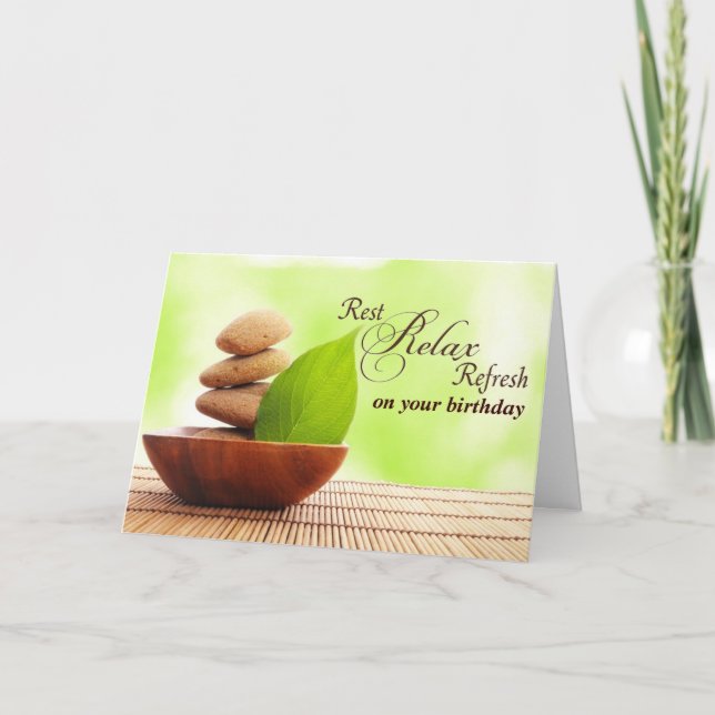 Have a Very Spa Birthday (card) Card (Front)