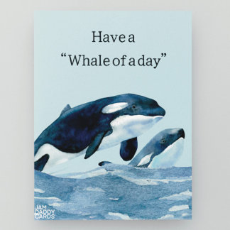 Have a Whale of a day Birthday Postcard
