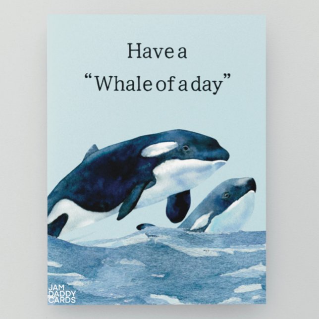 Have a Whale of a day Birthday  Postcard (Creator Uploaded)