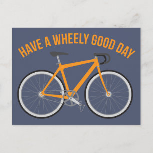 Have a Wheely Good Day Bicycle Postcard
