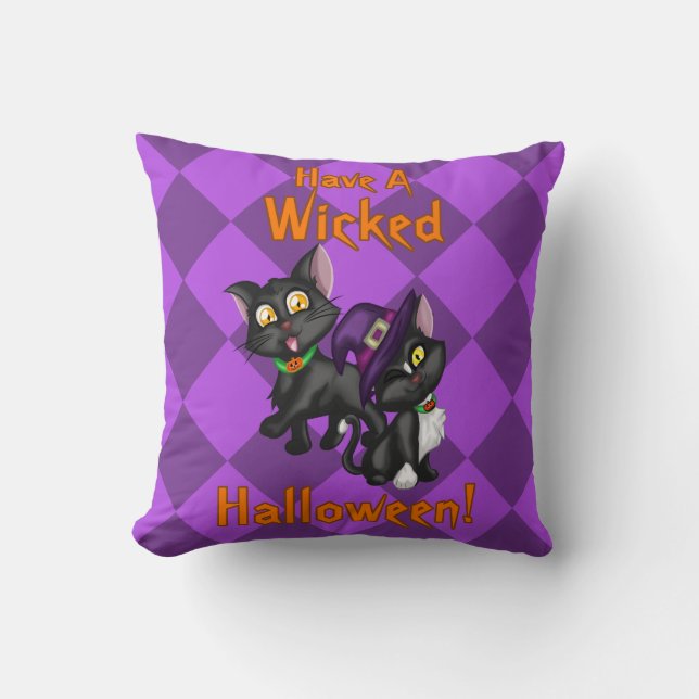 Have a Wicked Halloween! Cushion (Front)