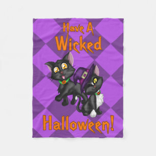 Have a Wicked Halloween! Fleece Blanket