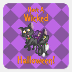 Have a Wicked Halloween! Square Sticker