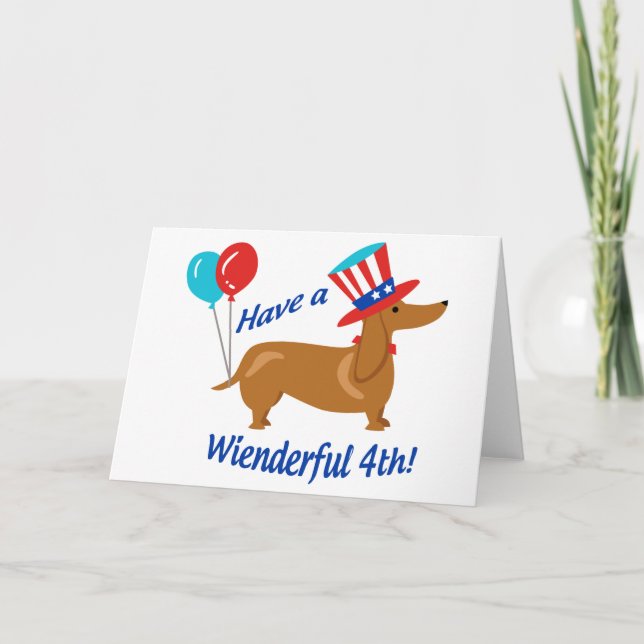 Have a Wienderful 4th Card (Front)