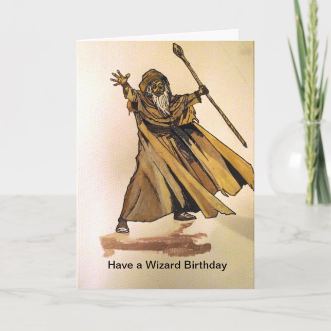 Have a Wizard Birthday card (Front)