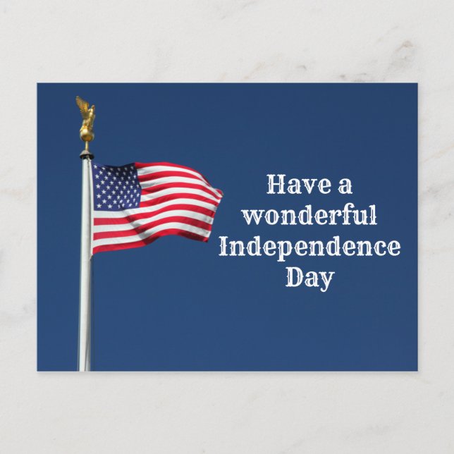 Have A Wonderful Independence Day Postcard (Front)