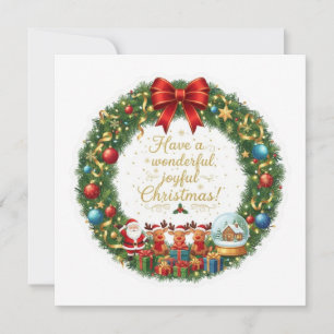 HAVE A WONDERFUL JOYFUL CHRISTMAS CARD