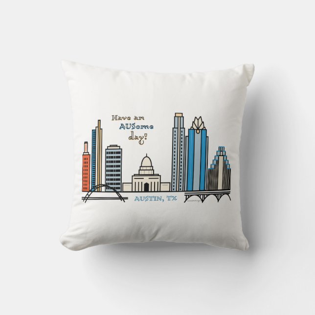 Have an AUSome day! pillow (Front)