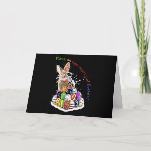 Have an egg-ceptional Easter! Easter Bunny Eggs Note Card