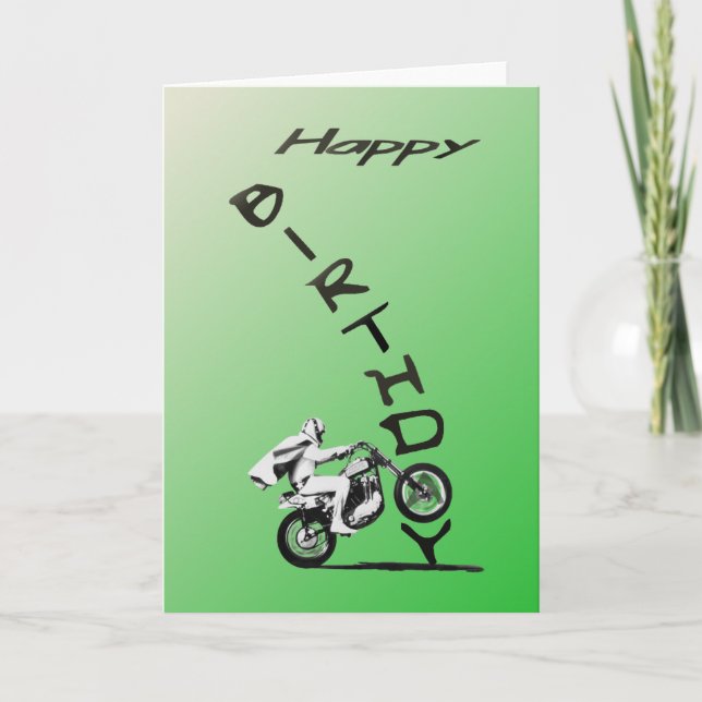 HAVE AN EVEL BIRTHDAY.green. Card (Front)