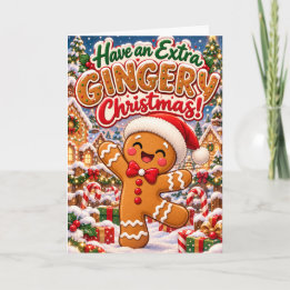 Have an Extra Gingery Christmas – Funny Ginger Card