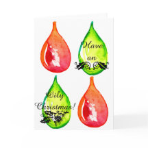 Have an Oily Christmas! Greeting card