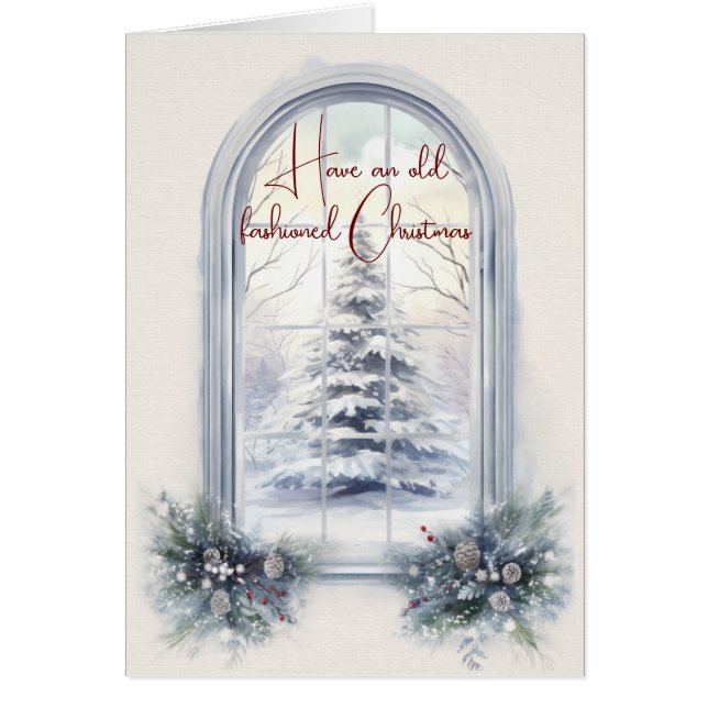 Have An Old Fashioned Christmas Window (Front)