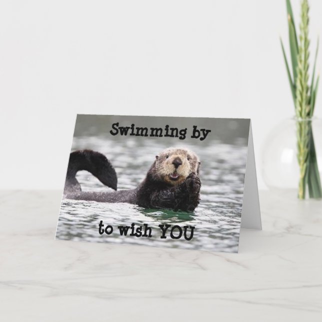 HAVE AN **OTTERLY** CHRISTMAS AND NEW YEAR TOO HOLIDAY CARD (Front)