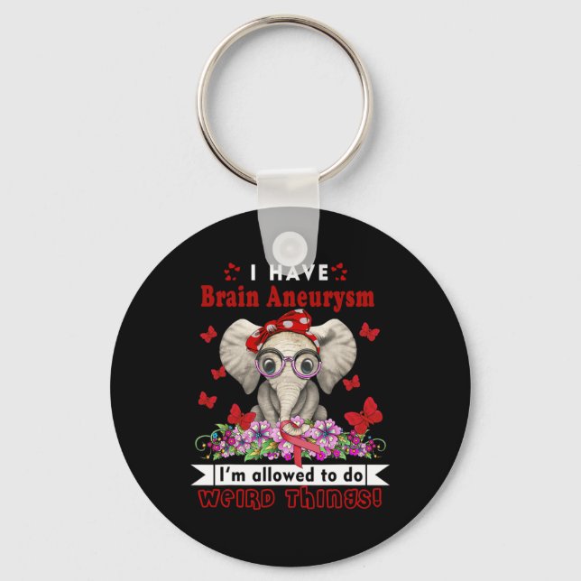 Have Brain Aneurysm Awareness  Key Ring (Front)