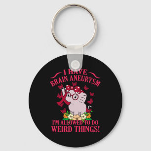 Have Brain Aneurysm Awareness Month Support Graphi Key Ring