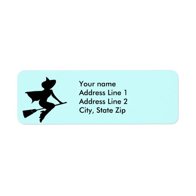Have Broom Will Travel Return Address Label (Front)