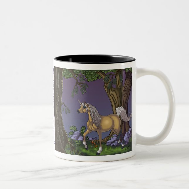 Have coffee with a Unicorn Two-Tone Coffee Mug (Right)