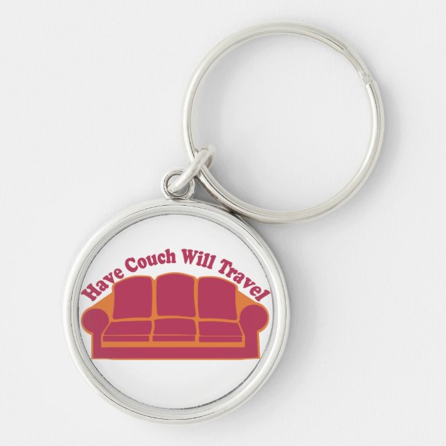 Have Couch Will Travel Key Ring (Front)