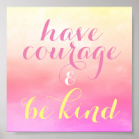 Have Courage & Be Kind Kids' Room Quote Small