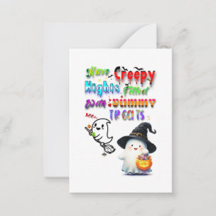 Have Creepy Nights Filled With Yummy Treats Card