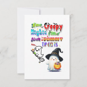 Have Creepy Nights Filled With Yummy Treats Card