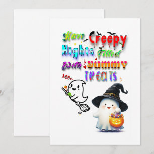Have Creepy Nights Filled With Yummy Treats Holiday Card