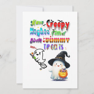 Have Creepy Nights Filled With Yummy Treats Thank You Card