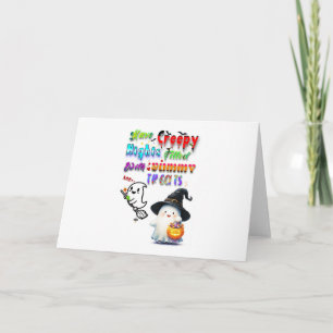 Have Creepy Nights Filled With Yummy Treats Thank You Card
