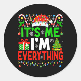 Have Everything Want Couple Christmas Everything Classic Round Sticker